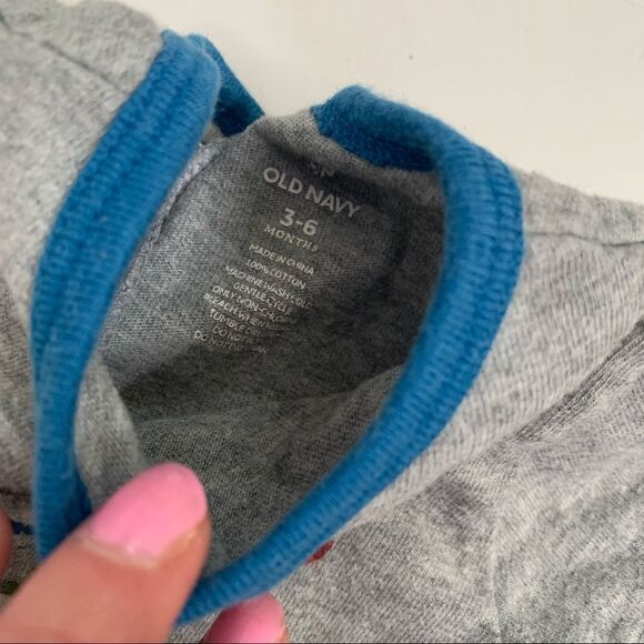 💕3 for 15💕 Old Navy Reindeer Romper Onesie 3-6 M - Picture 3 of 5